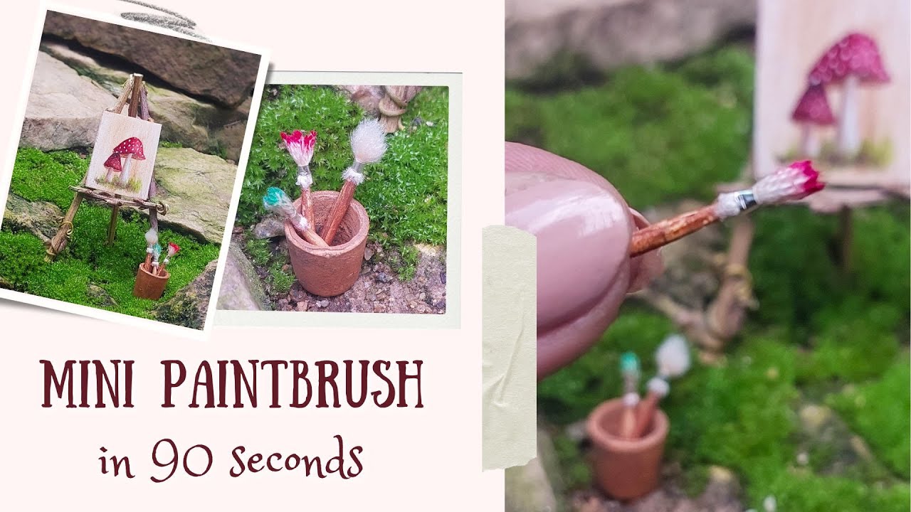 Make Mini Paintbrushes in 90 seconds