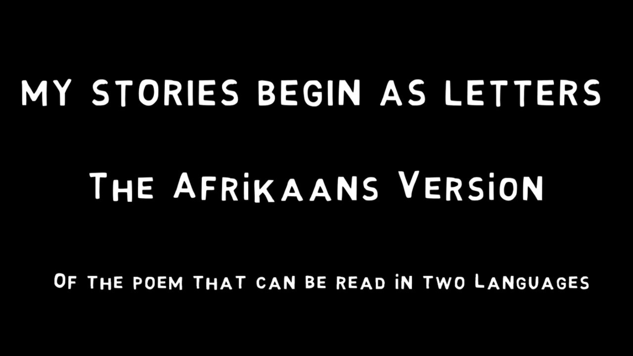 My Stories Begin As Letters
