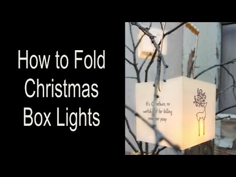 How to Fold Christmas Box Lights
