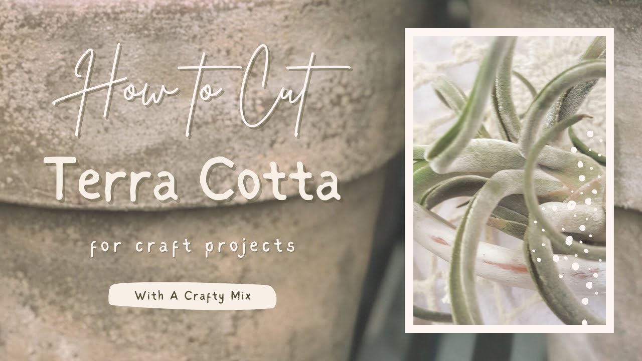 Cutting terra cotta for craft projects
