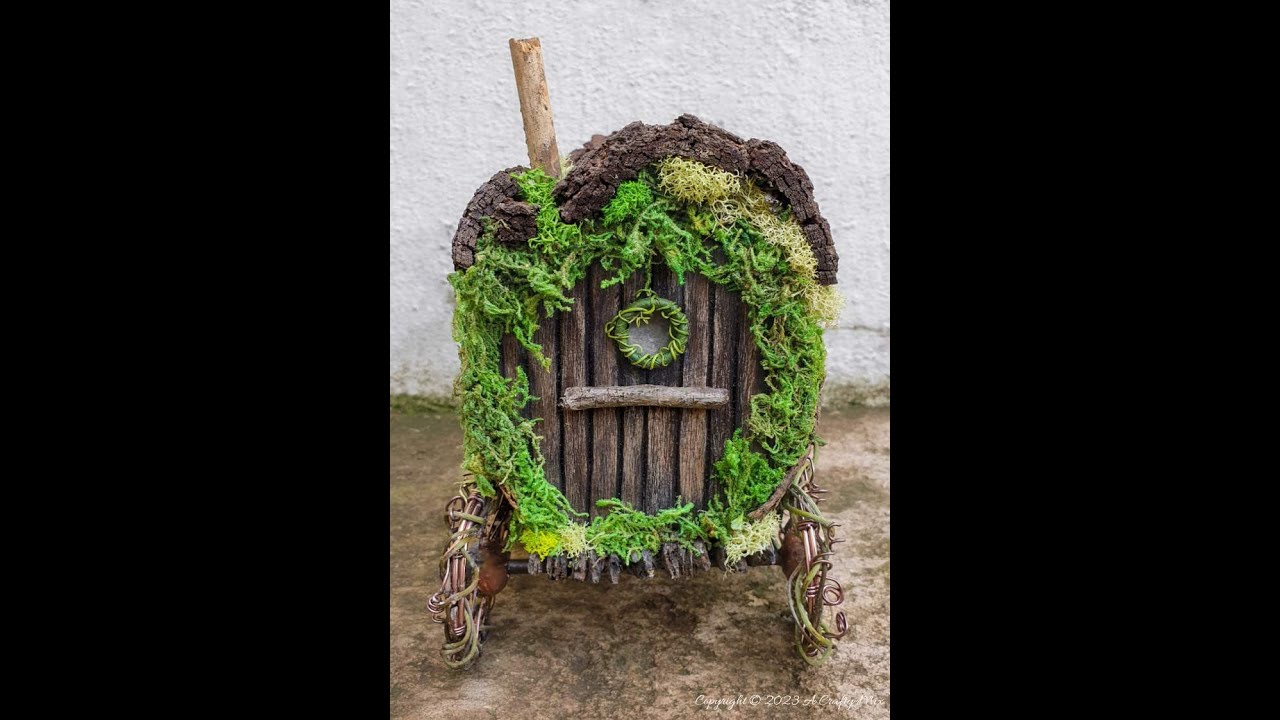 Repurposed Tin Can Fairy Gypsy Wagon