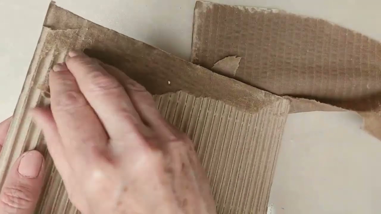 Genius hack to peel cardboard   quick and easy