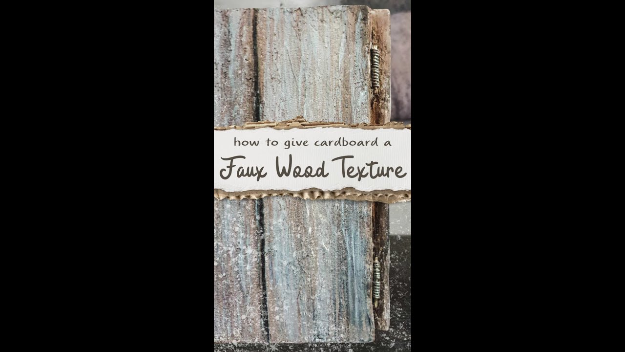 #DIYFauxWood: How to Use Texture Paste to Elevate Your Cardboard Crafts to the Next Level
