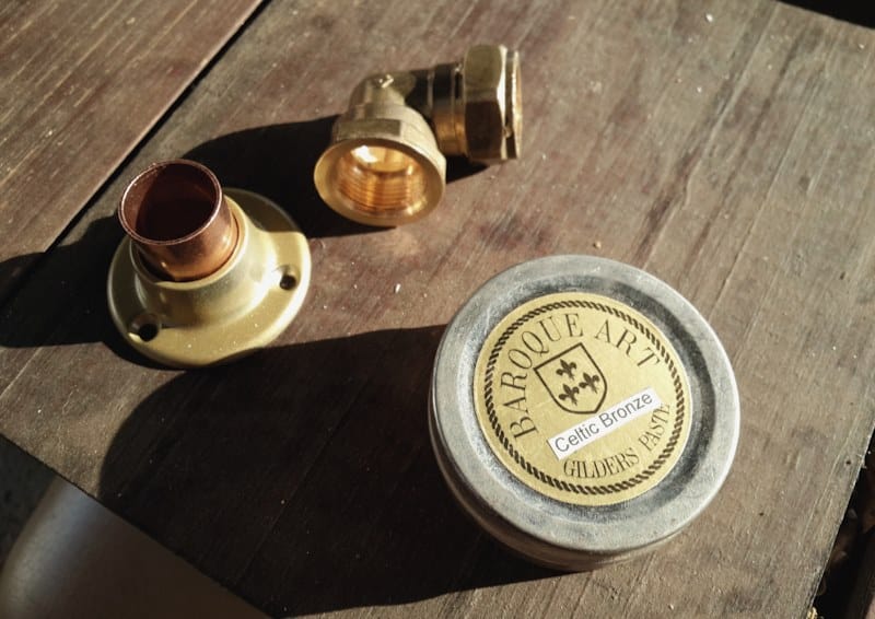 Use a little Gilder's paste to dress up the scrap wood
