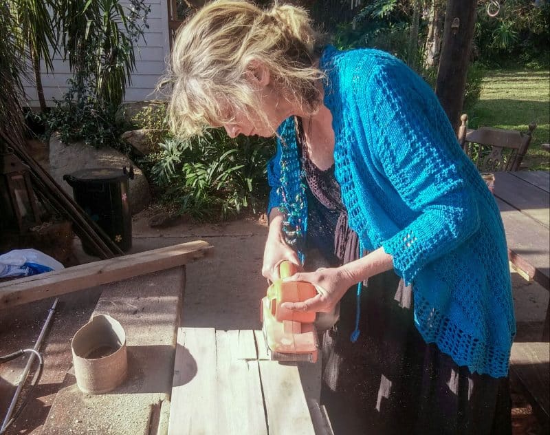 Using a belt sander for the first time