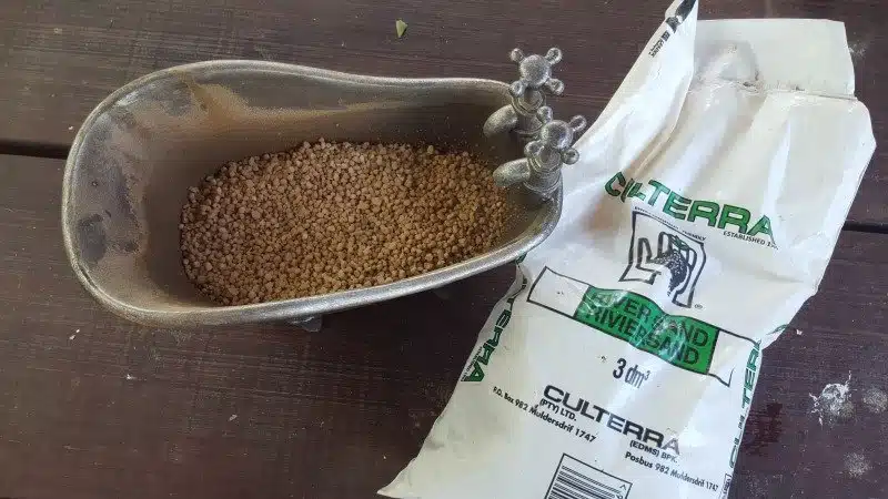 Fill the bath with river sand to help keep it clean