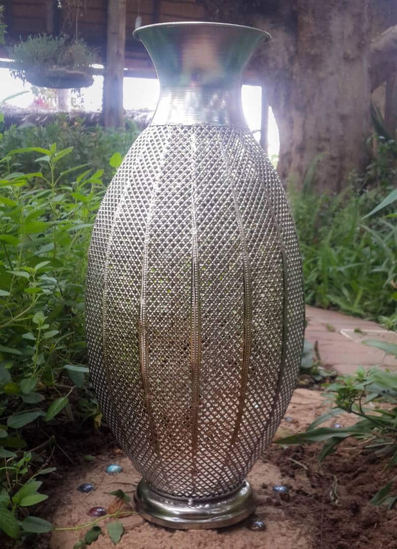 Gorgeous metal urn with detail
