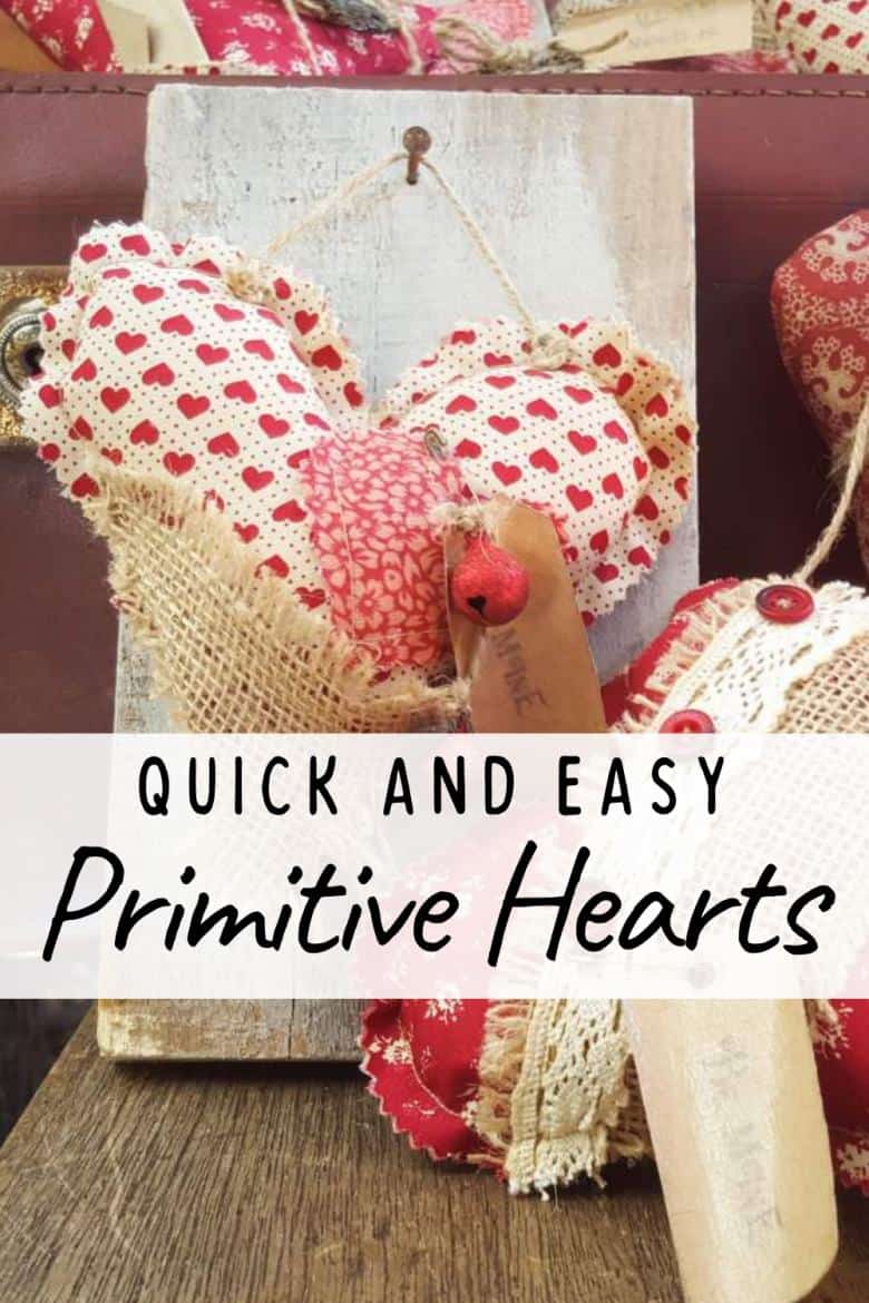 Ever wanted to create something unique for Valentine's Day or to add a little love to your decor? Join us as we show you how to make gorgeous primitive hearts. These heartfelt creations are not only easy to sew but also quick to make - perfect for last-minute gifts or as a delightful addition to your home. The tutorial includes tips to add interest, how to make a bedspring, and free label printables 