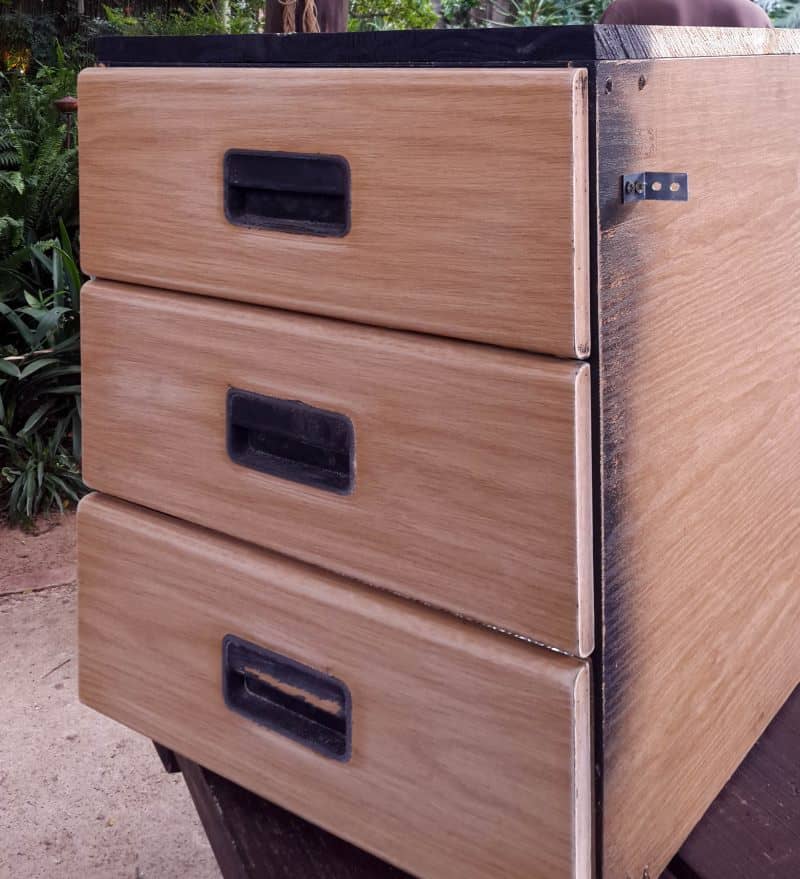 A boring chest of drawers gets a beautiful makeover