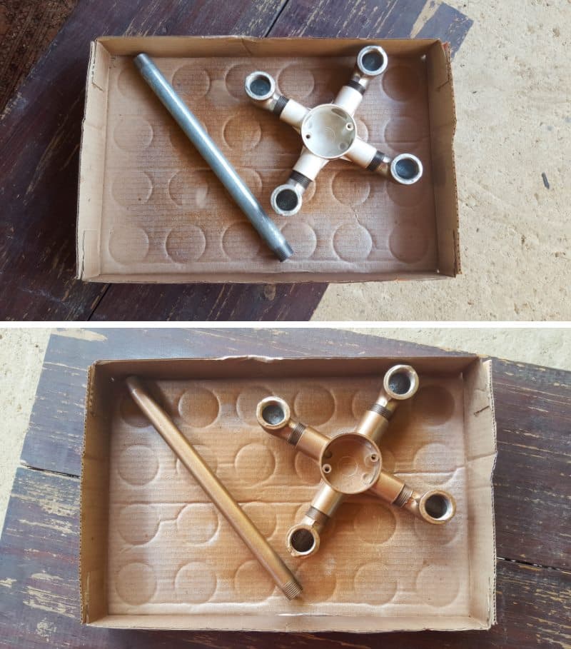 Painting the fittings so they match