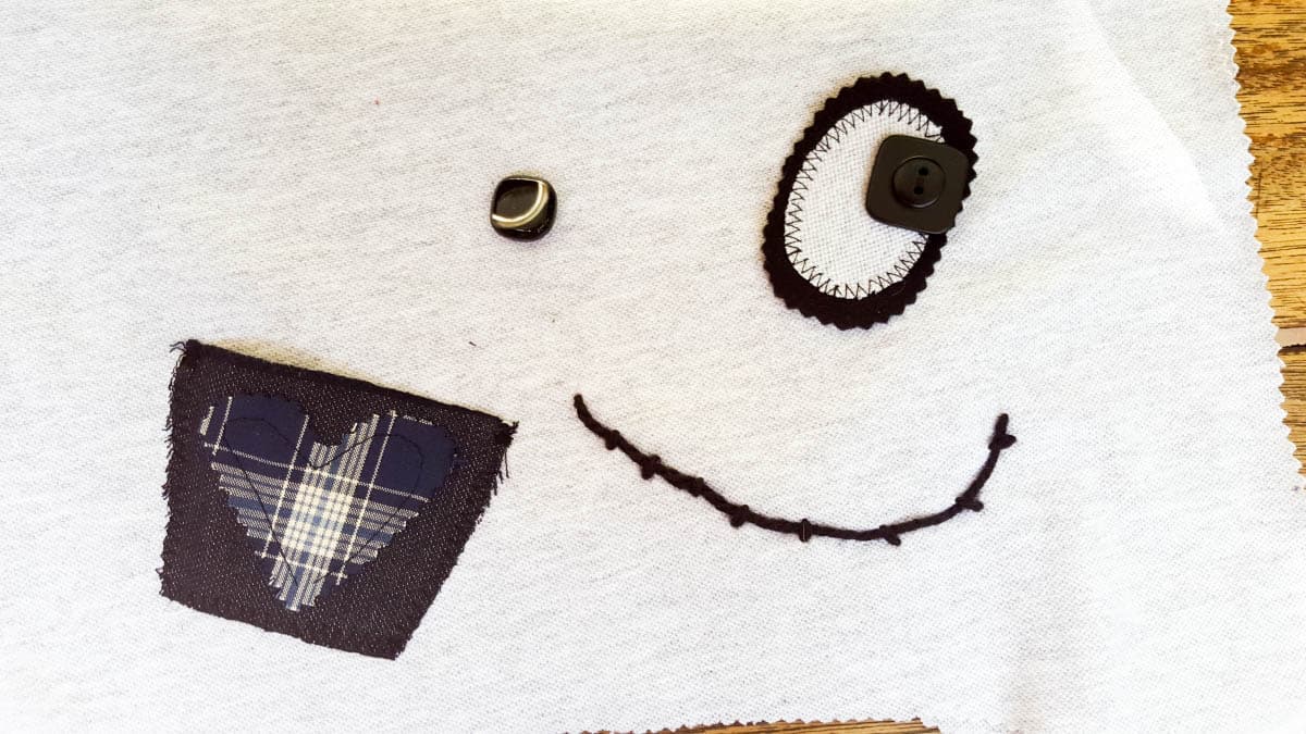 Play around with buttons and fabric scraps to make your Momster unique