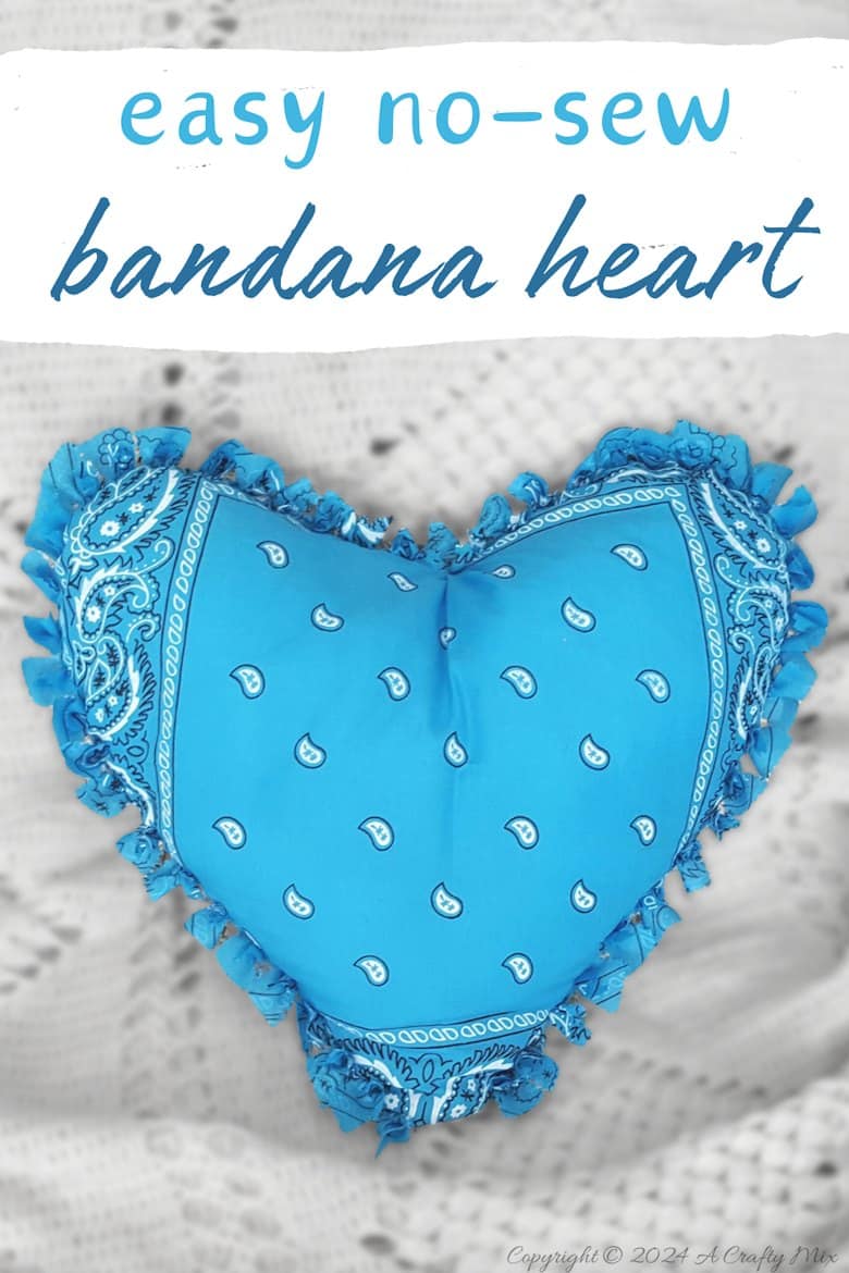 Fall in love with this adorable no-sew bandana heart pillow! Get crafty with us and learn how to create your own heart-shaped masterpiece using your favorite bandanas. Perfect for decorating, gifting, or even just to cuddle up with.