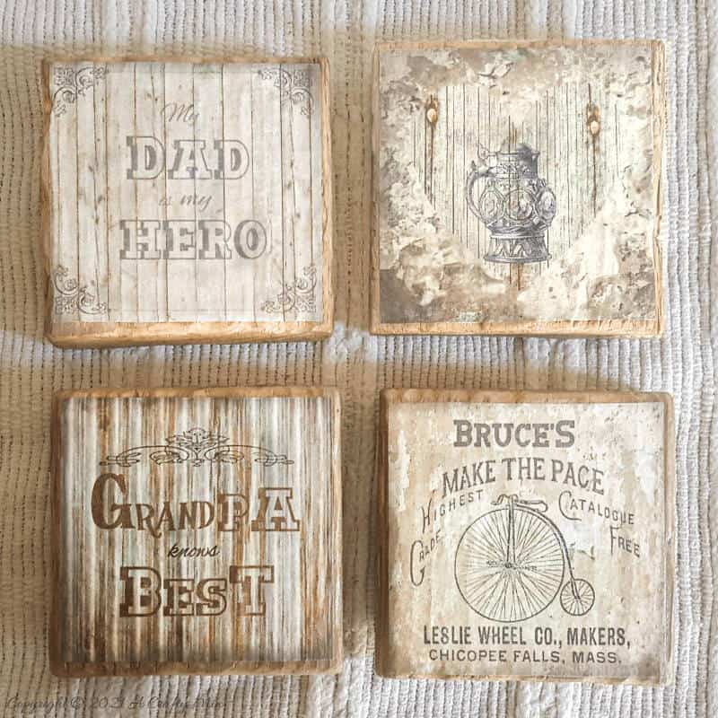 Easy Father's Day DIY gift idea - Custom coaster with a twist that double up as bottle openers. #giftidea #fathersday #ACraftyMix #palletrepurpose