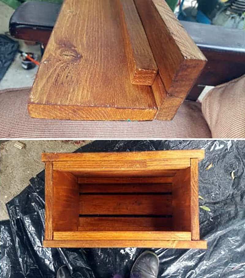 Make a simple box shape for the cupboard