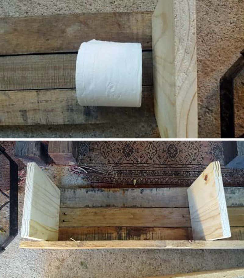 Use a roll of toilet paper to figure out how wide to make the Unicorn SPiT cupboard