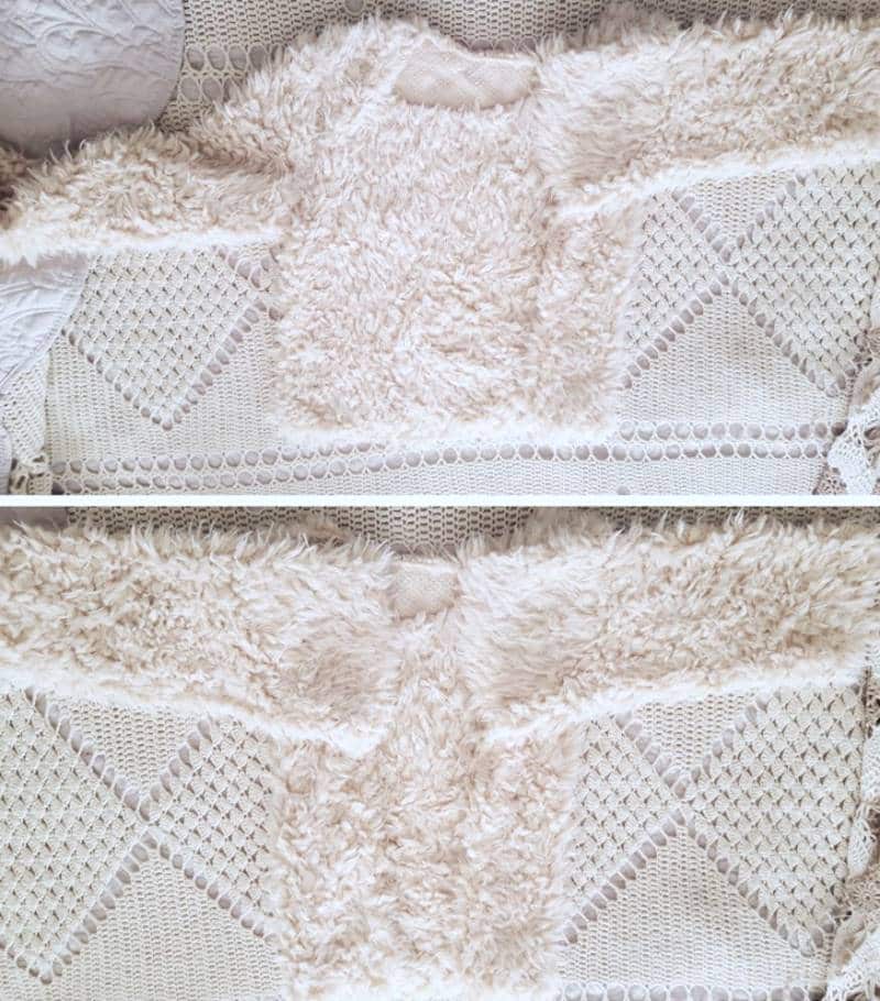 Repurpose an old sweater and copper pipes into a DIY bed for your purr babies. It's quick and easy to do, and a great way to recycle an those old sweaters! Your kitties will love it. #DIYCatBed #DIYPets #DIYHome #PetFriendly