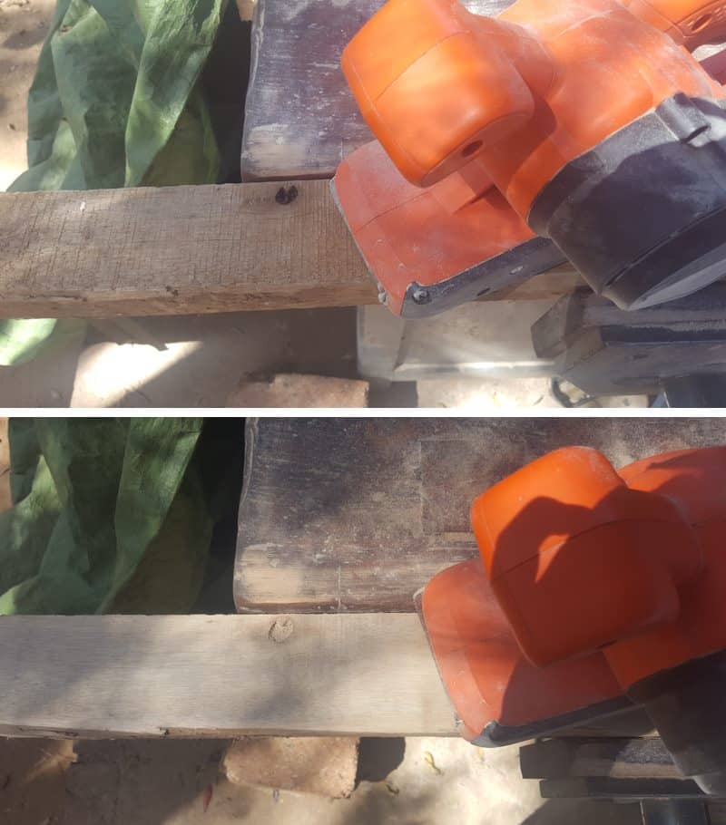 Sand the pallets to get rid of any splinters