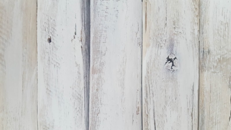 White chalk paint applied to pallets