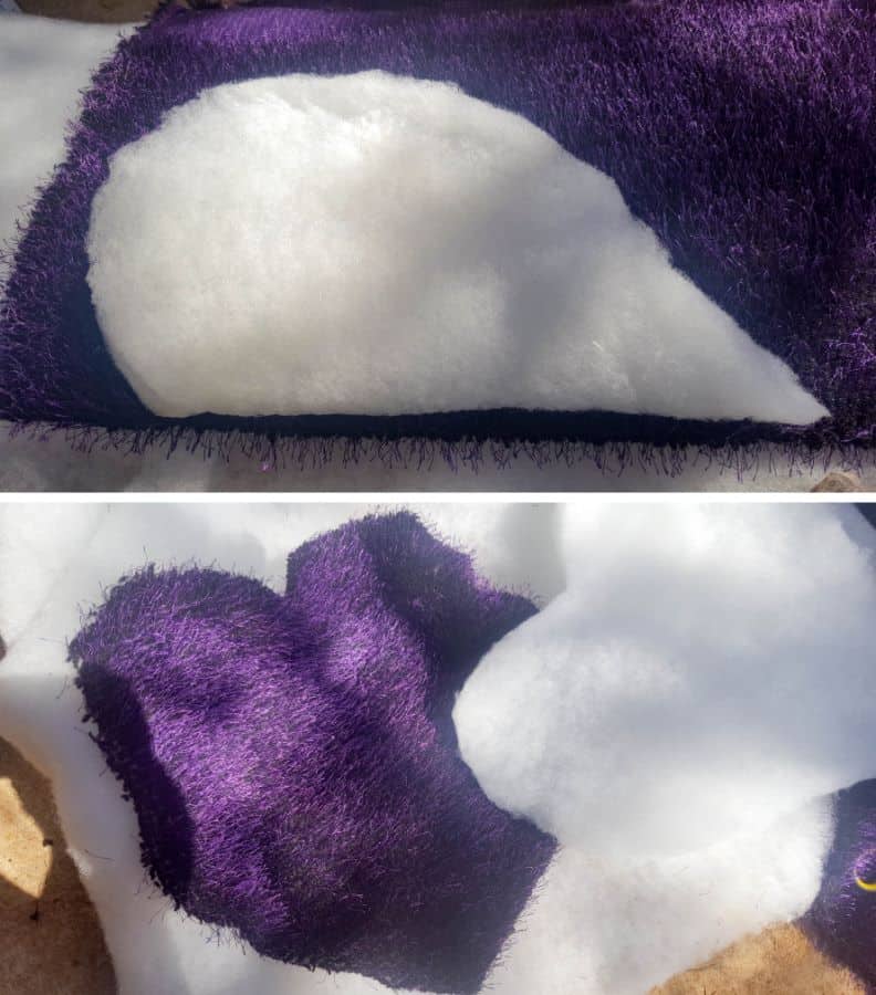 Cut a heart shaped cover and add on 10 cm 