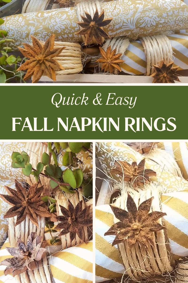 Make these fall napkin rings in under an hour using basic supplies