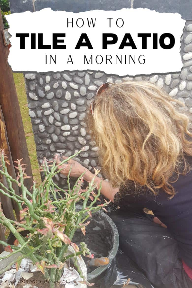 This step-by-step tutorial will show you how to tile a patio in a morning with out any fancy tools. Get the full "how to" at a Crafty Mix.
#DIYPatio #Outdoor