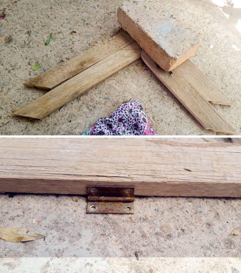 Making a frame to hold the wire web