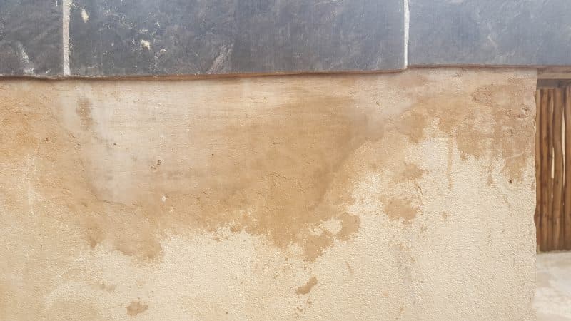 Ugly mess left by the contractor after building out patio