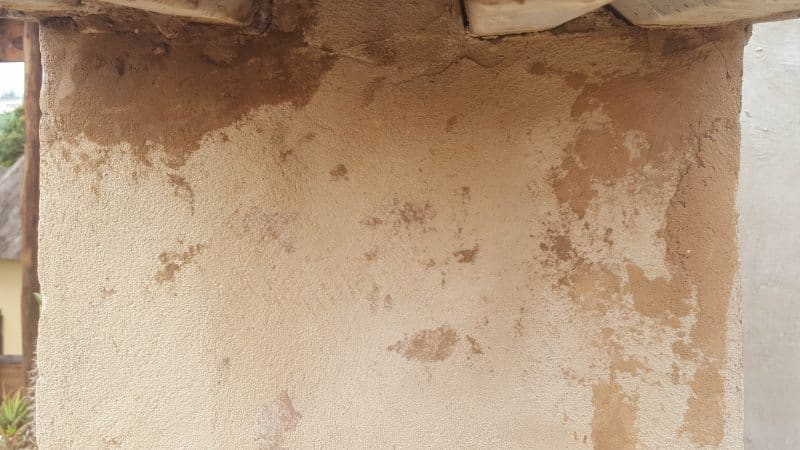 Ugly mess left by the contractor after building out patio