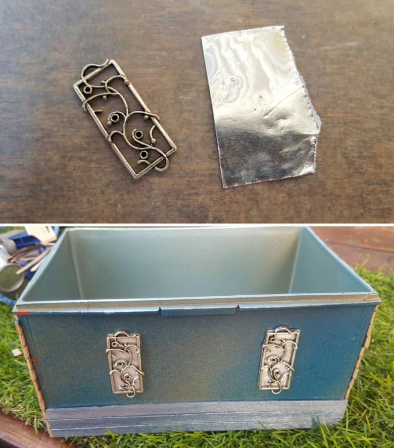 Use bead and aluminium tape to make the windows