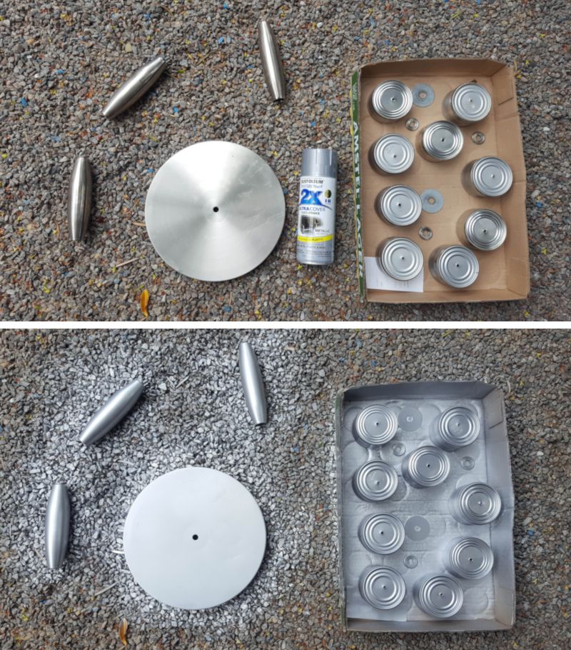 Spray paint all the bits silver