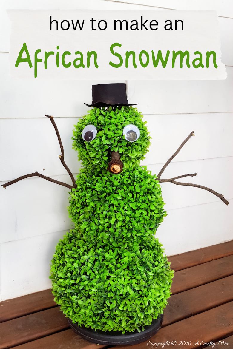 When you live in the Southern Hemisphere there's zero to nothing chance of getting snow in December, but that doesn't mean you can't build an African snowman. We'll show you how