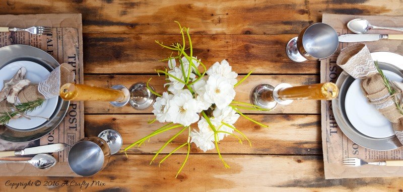 Make your guest feel extra special with these fun DIY lead story placemats. They're budget-friendly and easy to customise. #DIYPlacemats #ACraftyMix #RecycledBoxes