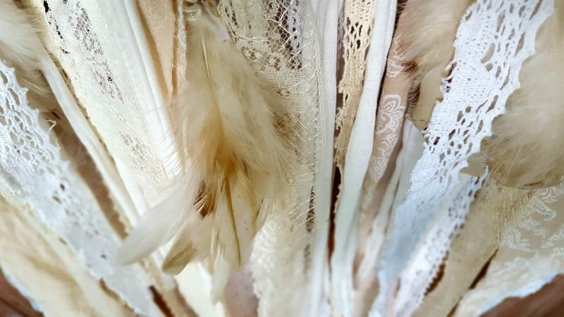 How to make a Tree of Life Dream Catcher using t-shirt yarn and scraps of fabric - full tutorial with pictures on the blog