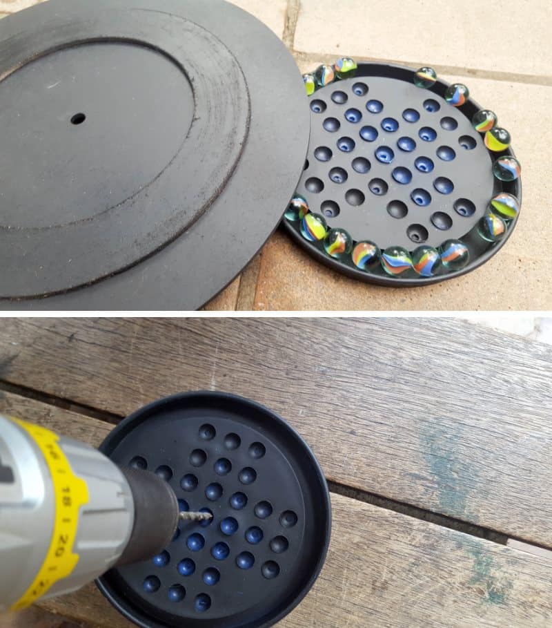 Putting the ring, circle and solataire game together to make the lazy susan
