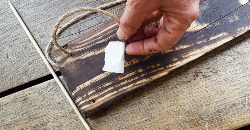 Tape off the edges of the rope so it doesn't fray