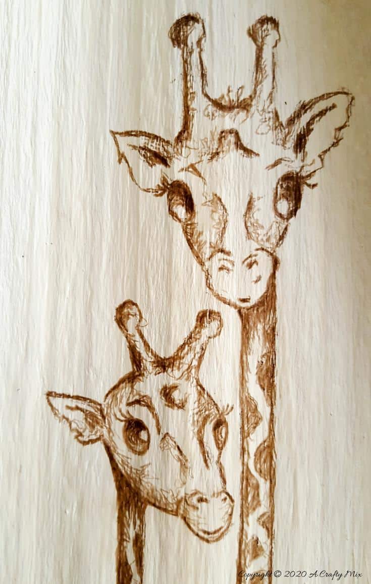 Artists use gesso to prepare a canvas for painting. Here's an easy recipe how you make your own and turn almost anything into a canvas. #GessoRecipe #Makeyourown #Acraftmix #ArtSupplyDIY #FreeTemplate #CuteGiraffes #FreeDownload