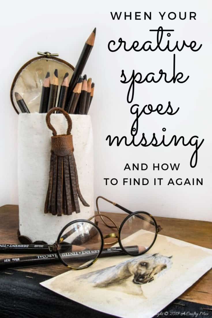 In these crazy times it's easy to lose your creative spark. Get some tips on how to find it again from one of the top creative bloggers in the country #Creativity #CreativeTips #LifeTips #ACraftyMix #CraftBlogs