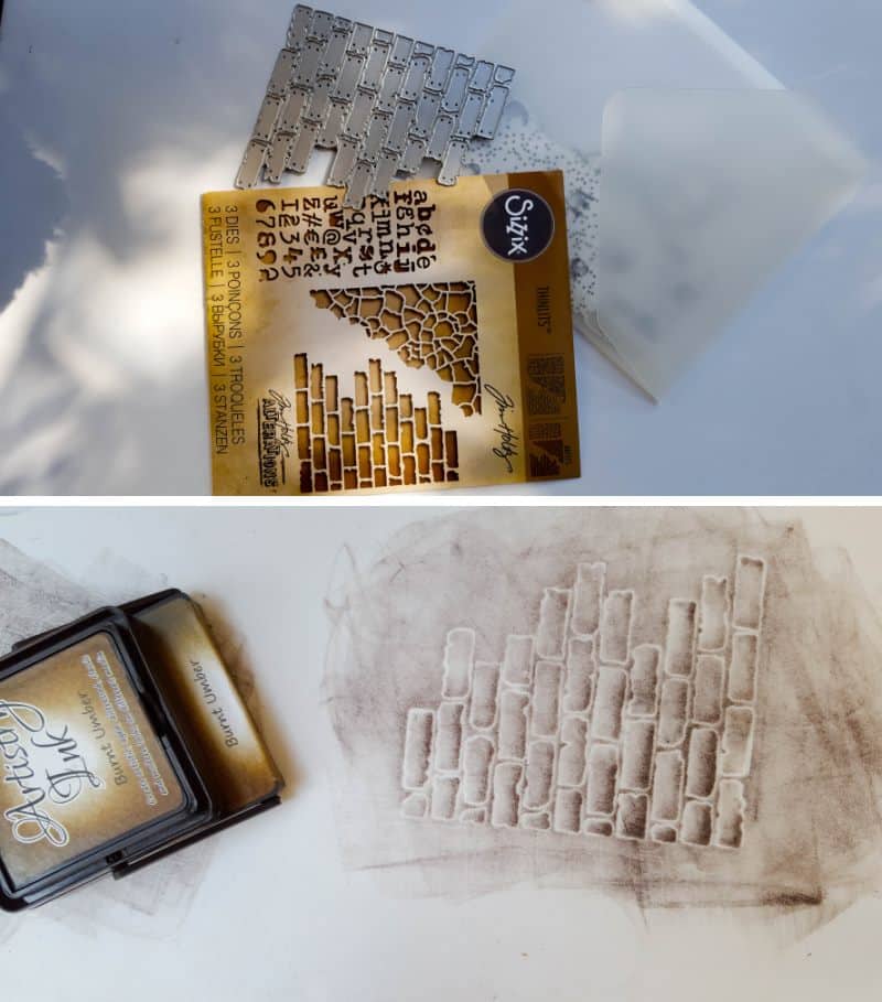 Use a small brick die to create foam bricks