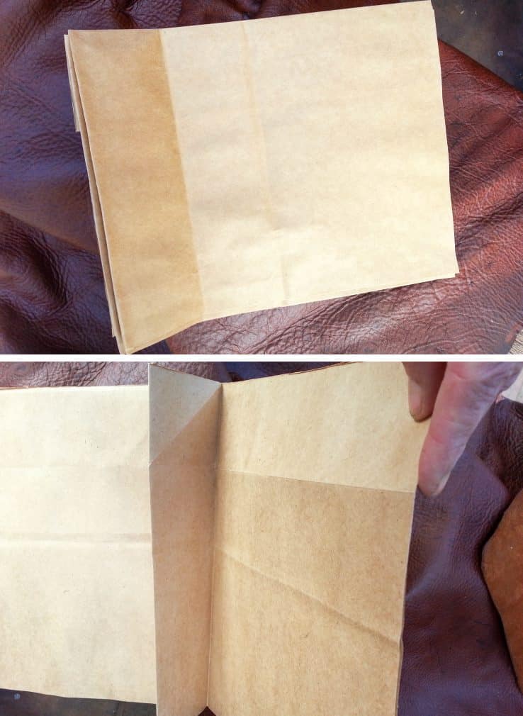 Remove the handles and cut the bags open