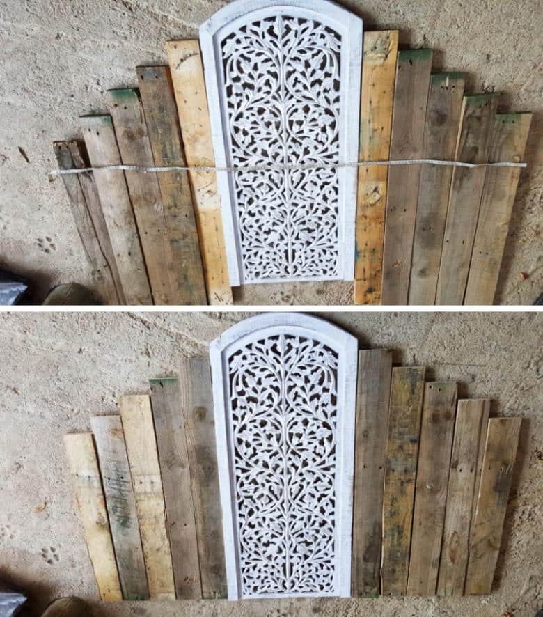 Cut the pallets to size with a jigsaw