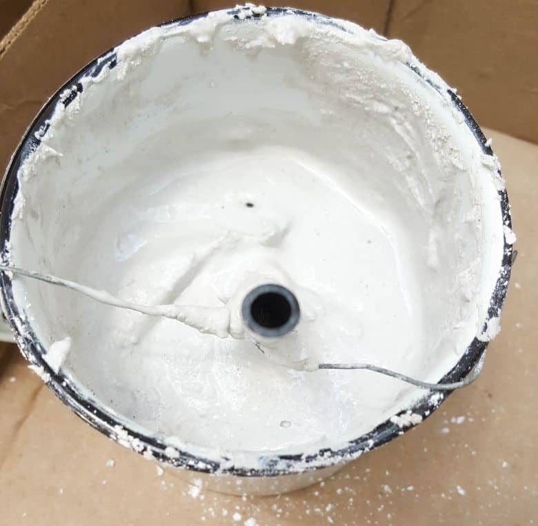 Once the plaster dries, remove all the messy bits