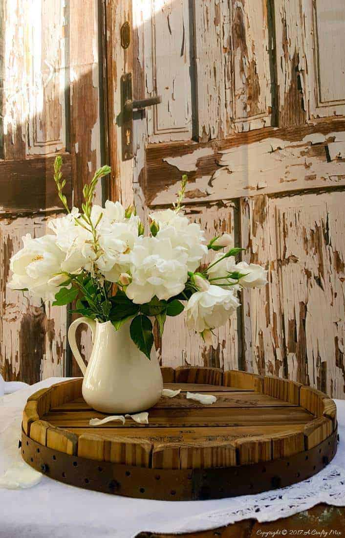How to make a wine barrel top tray from scratch