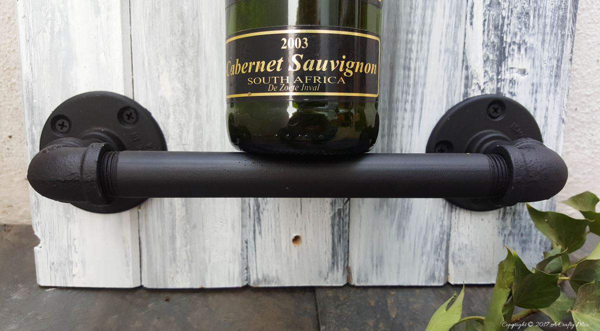 A quick and easy industrial chic pipe wine rack