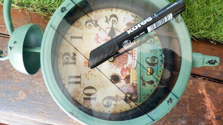 How to Make a Clock Fairy Garden and Porch Swing - A Crafty Mix