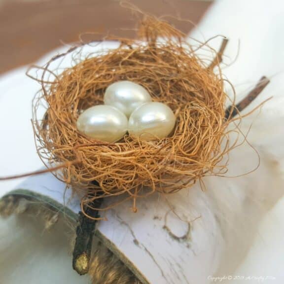 Bird's Nest Napkin Rings Easy and Budget Friendly A Crafty Mix
