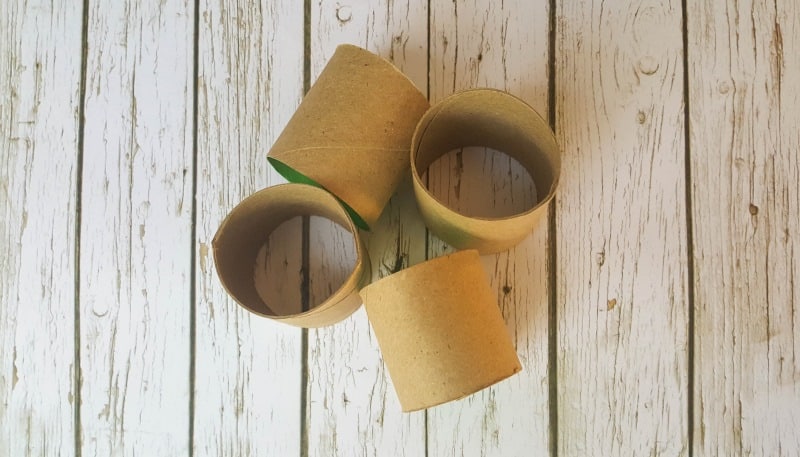 What you need to make the bird's nest napkin rings