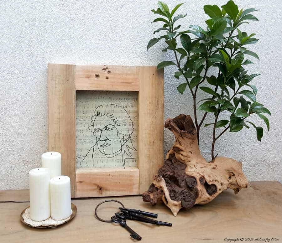 7 Tips for creating wire art. The tutorial includes a wire gauge cheat sheet and a Mozart template to work from #wireart #DIYWireArt #ACraftyMix #DIYTutorial #CraftTutorial #UniqueWallDecor #UniqueHomeDecor