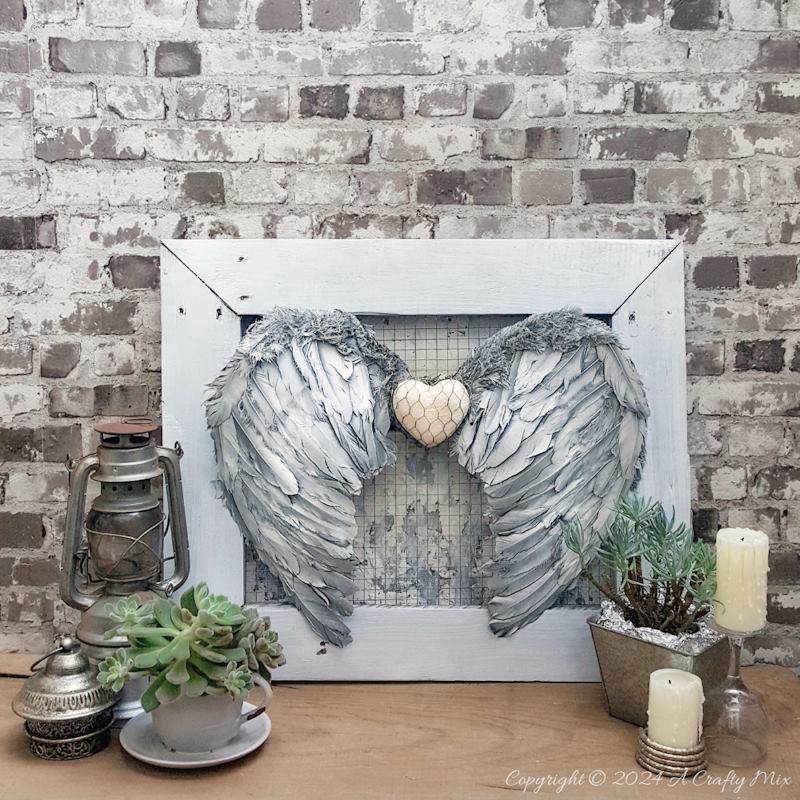 Learn how to create your own heavenly Angel Wings Wall Decor using inexpensive toy store wings. It's inexpensive, easy, and adds a unique touch to your home decor.