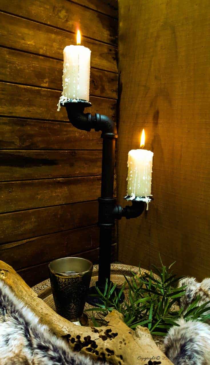 Bring a little bit of the Seven Kingdoms into your home decor with this DIY Game of Thrones candelabra. #DIYHomeDecor #GameofThrones