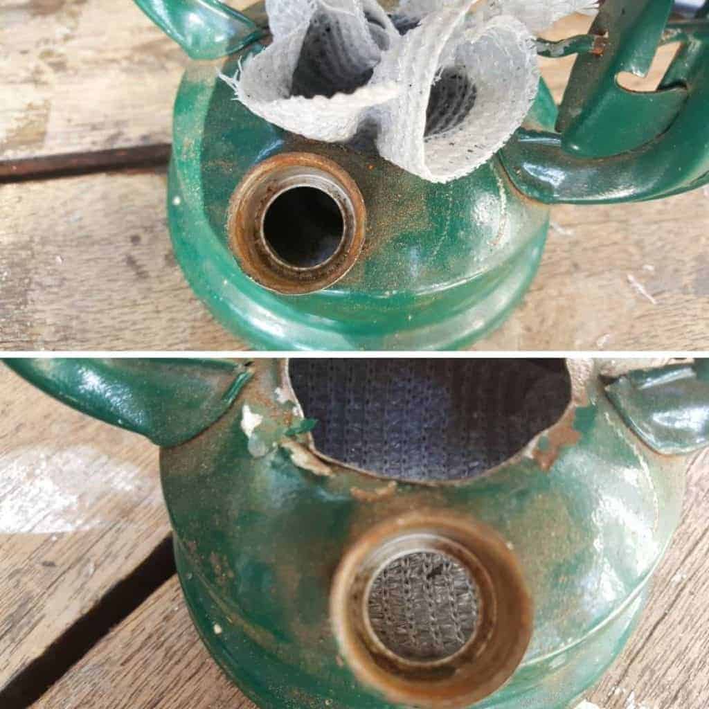 Sealing the bottom of the lantern
